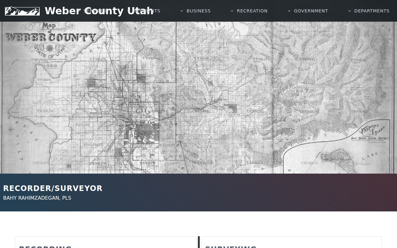 Weber recorded records in the Ogden residents directory
