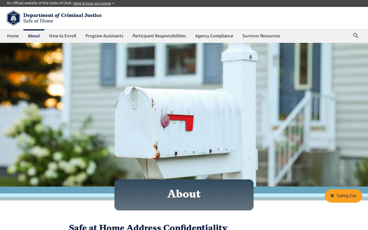Utah Safe at Home information for the Ogden neighbors directory